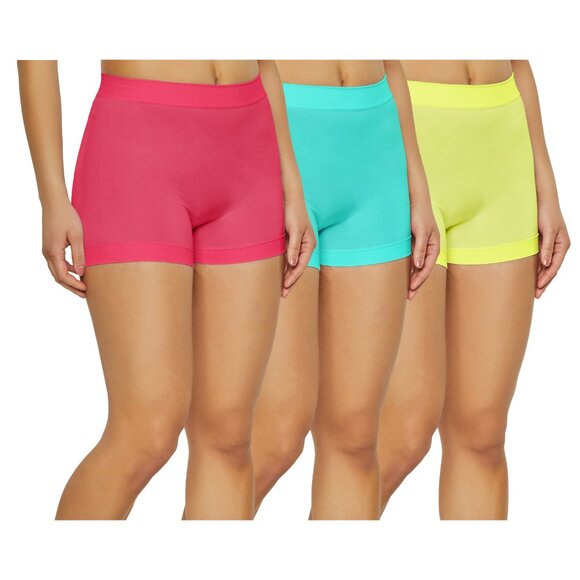 Women's Soft High Waisted Biker Bottom Shorts - Yoga Gym Running Ladies Pants - Picture 1 of 16